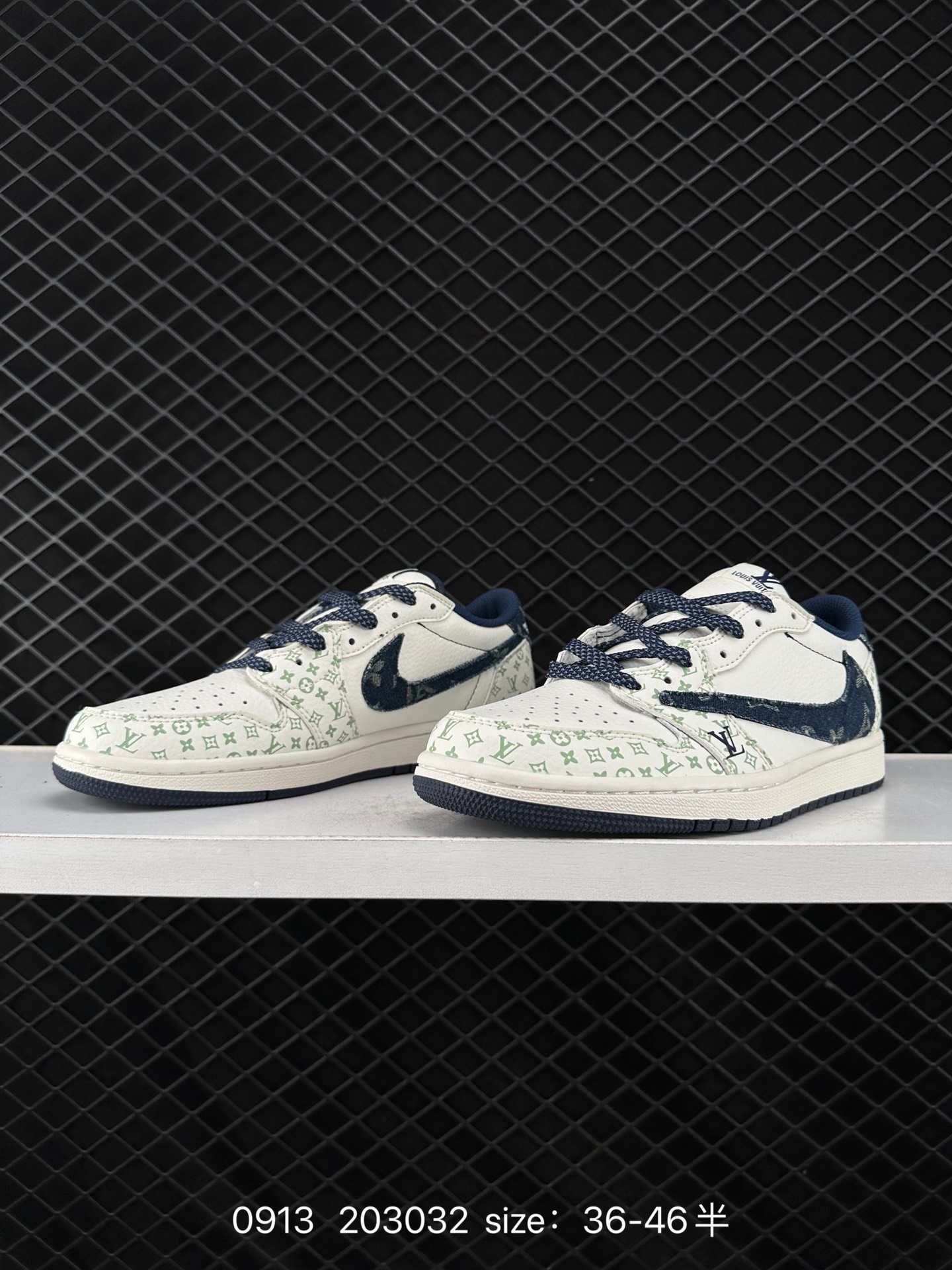 fragment design x Travis Scott x Nike Air Jordan 1 Low OG SP”Black/Green Toe“